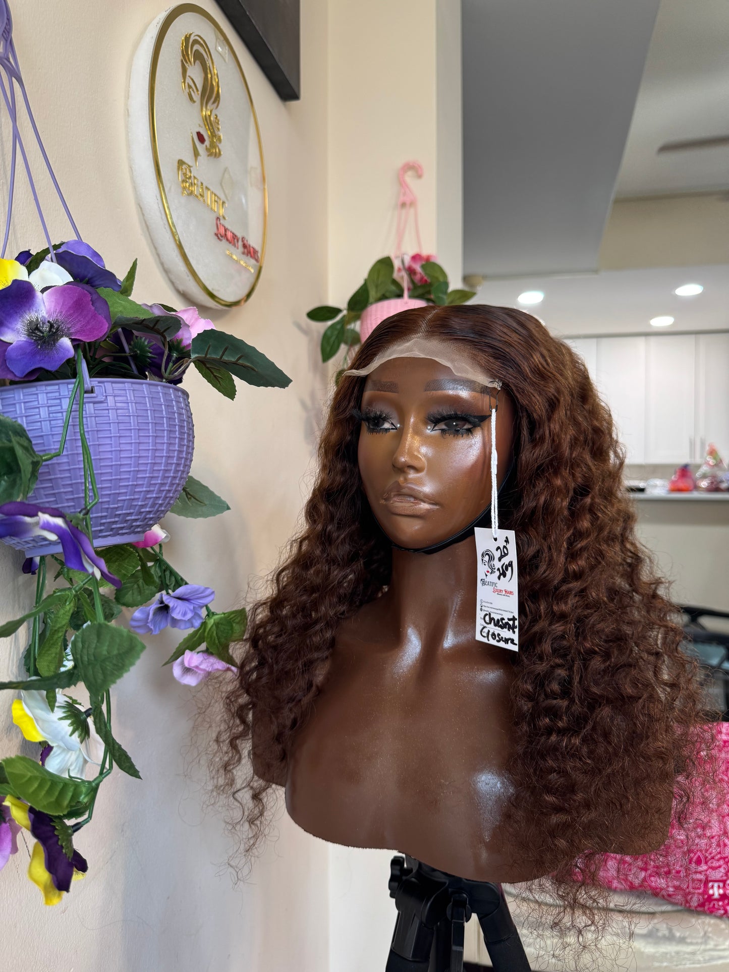 20” Deep Wave Chestnut Brown