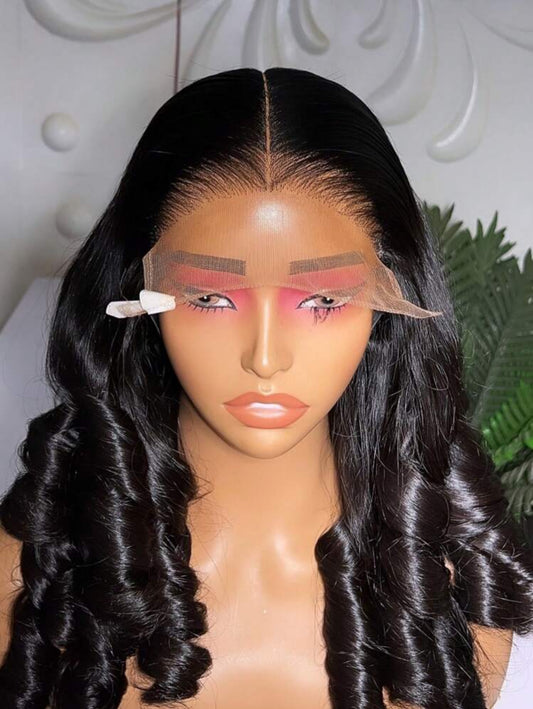 20” 13by4 Lace Frontal Bouncy Curls